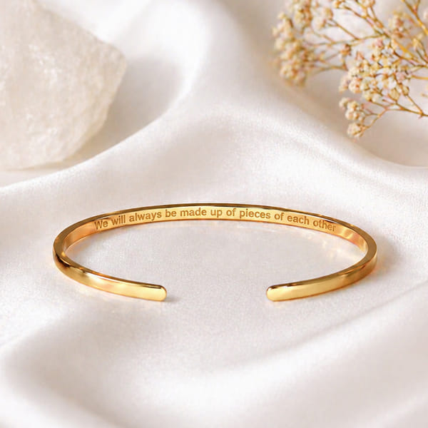 Personalized Engraved Cuff Bracelet for Mom