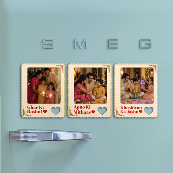 Personalized Family Diwali Magnet Set