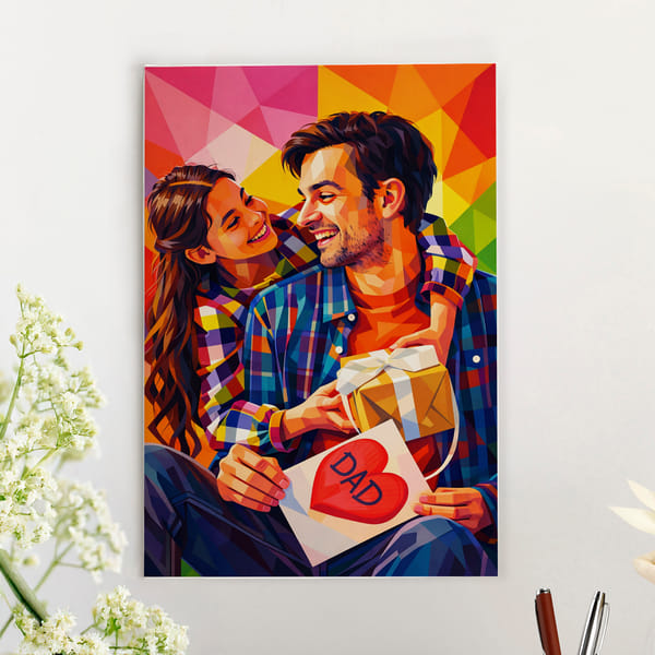 Personalized Father's Day A3 Canvas Frame