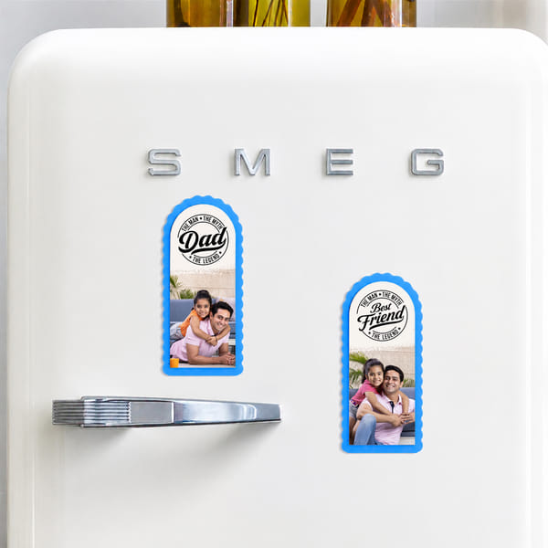 Personalized Father's Day Acrylic Fridge Magnets - Set of 2