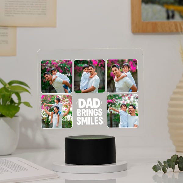 Personalized Father's Day Glow Memories LED Lamp