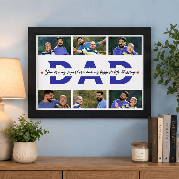 Personalized Father's Day Memory Photo Frame