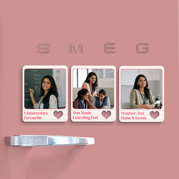 Personalized Favourite Teacher Fridge Magnet Set