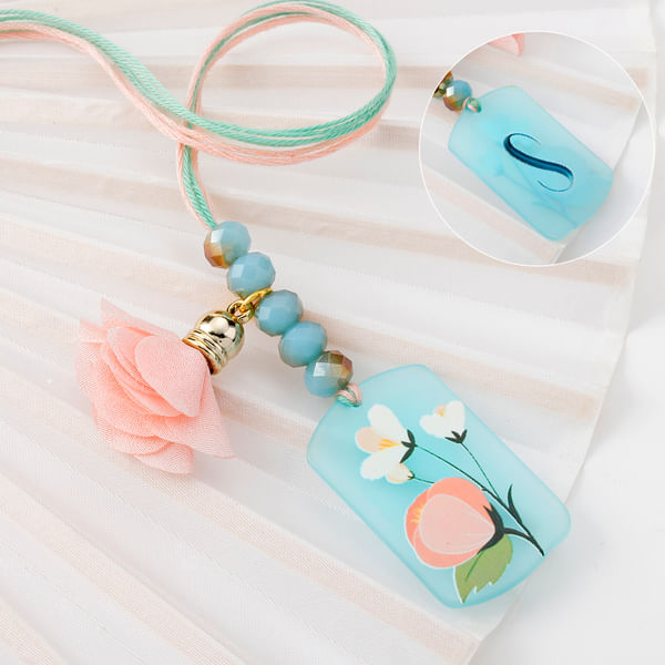 Personalized Floral Lumba Rakhi For Bhabhi