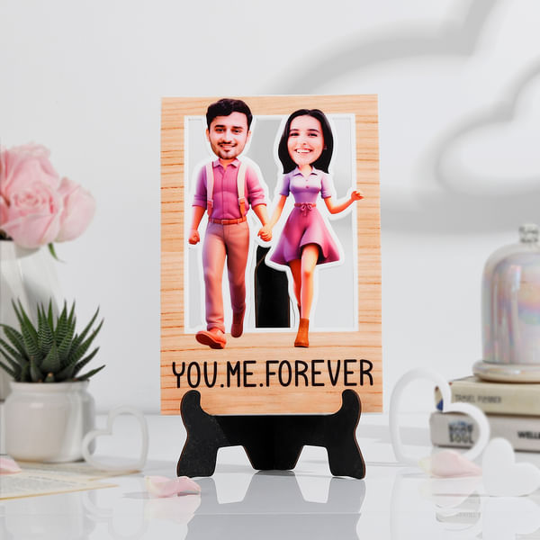 Personalized Forever Us Valentine's Day Caricature