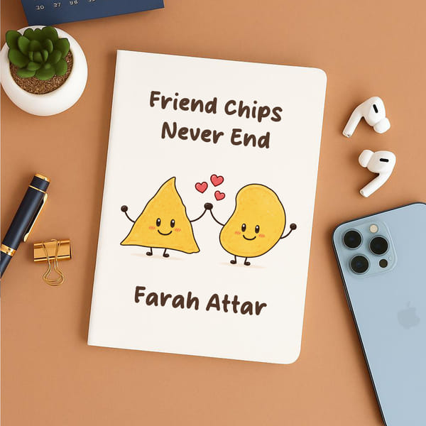 Personalized Friend Chips Cartoon Notebook