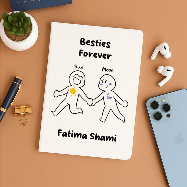 Personalized Friendship Day Besties Notebook