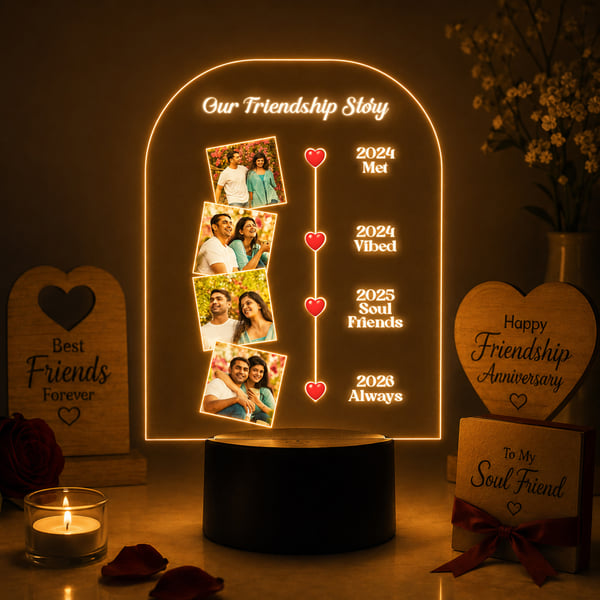 Personalized Friendship LED Photo Frame