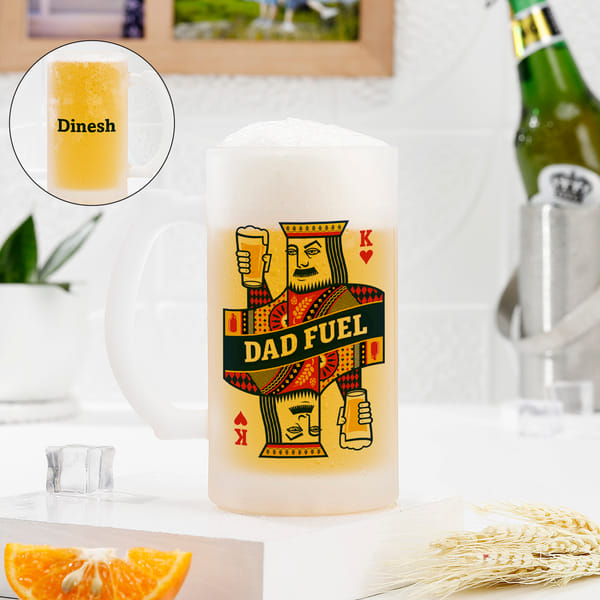 Personalized Frosted Beer Mug for Father's Day