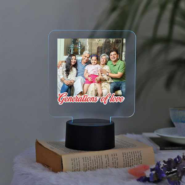 Personalized Generations Of Love LED Lamp