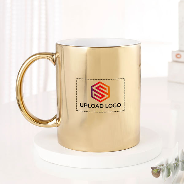Personalized Gold Metallic Mug