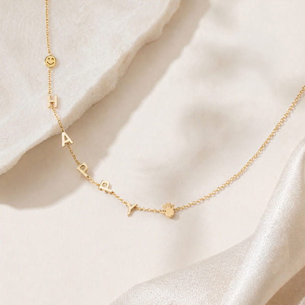 Personalized Golden Letter Necklace