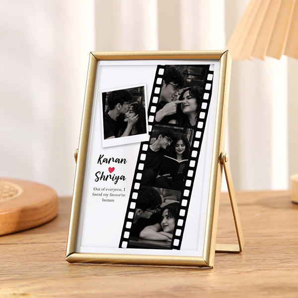 Personalized Golden Metal Frame