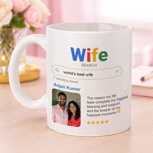 Personalized Google Saerch Wife Mug