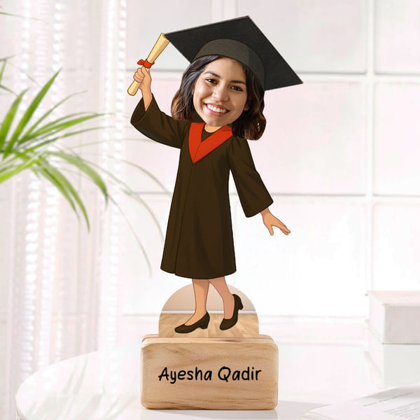 Personalized Graduation Caricature For Her