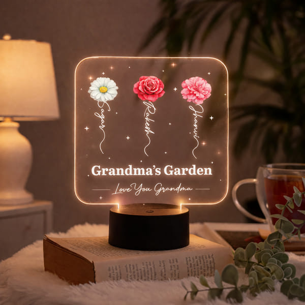 Personalized Grandma's Love LED Lamp