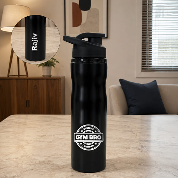 Personalized Gym Bro Stainless Steel Bottle For Brother