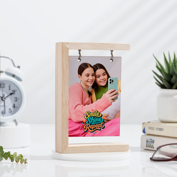 Personalized Hanging Wooden Photo Frame