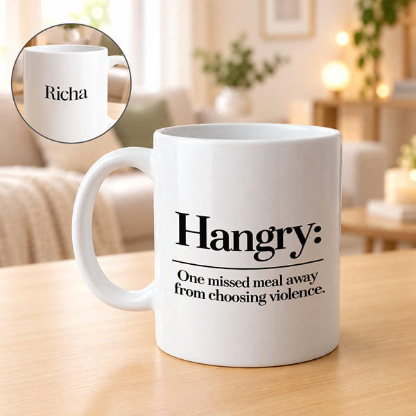 Personalized Hangry Coffee Mug