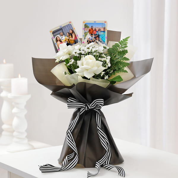 Personalized Happy New Year Fridge Magnet Bouquet