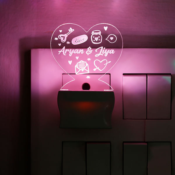Personalized Heart LED Lamp