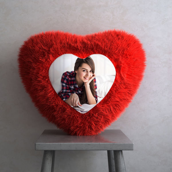 Personalized Heart Shaped Cushion
