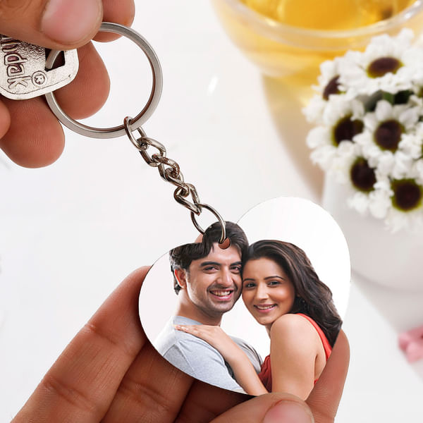 Personalized Heart Shaped Key Chain