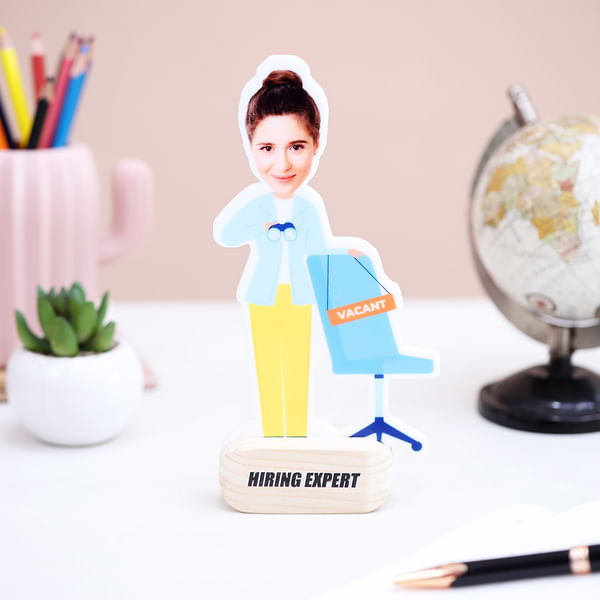 Personalized Hiring Expert HR Caricature For Her
