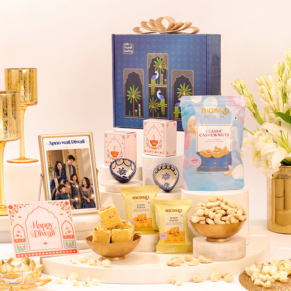 Personalized Indigo Indulgence Diwali Hamper