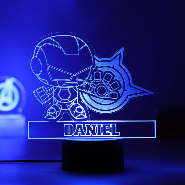 Personalized Iron Man LED Lamp