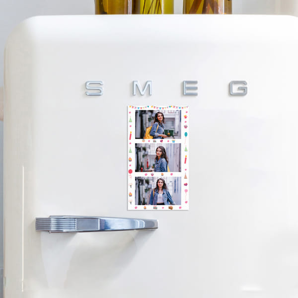 Personalized Joyful Birthday Memories Fridge Magnet For Her