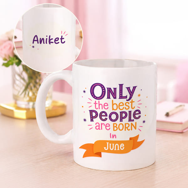 Personalized June Birthday  Mug
