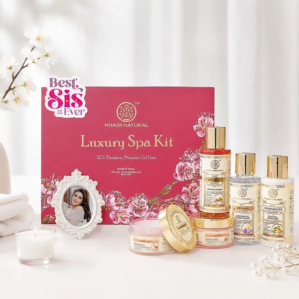 Personalized Khadi Luxury Spa Set For Sister