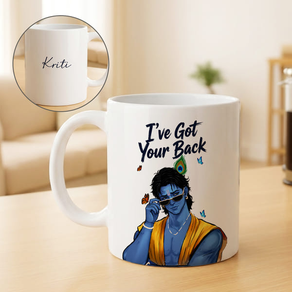 Personalized Krishna I've Got Yout Back Mug