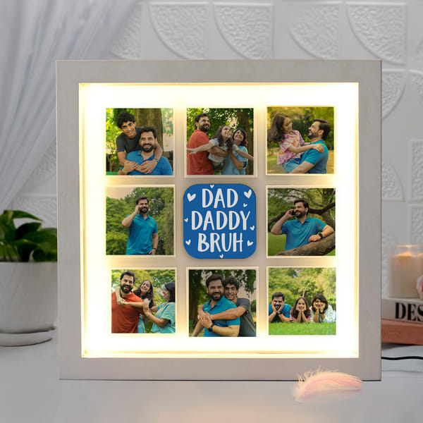 Personalized LED Collage Frame for Father's Day