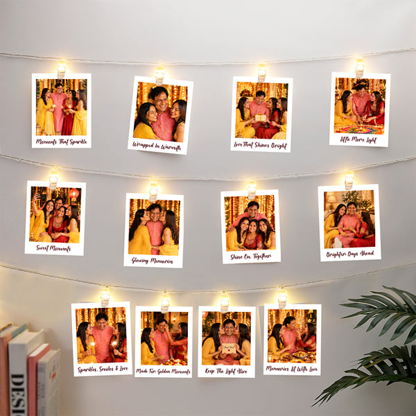 Personalized LED Diwali String Lights Wall Decor