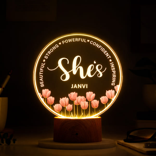 Personalized LED Lamp For Women's Day