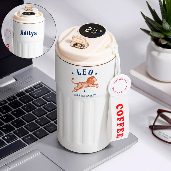Personalized Leo Zodiac Temperature Tumbler