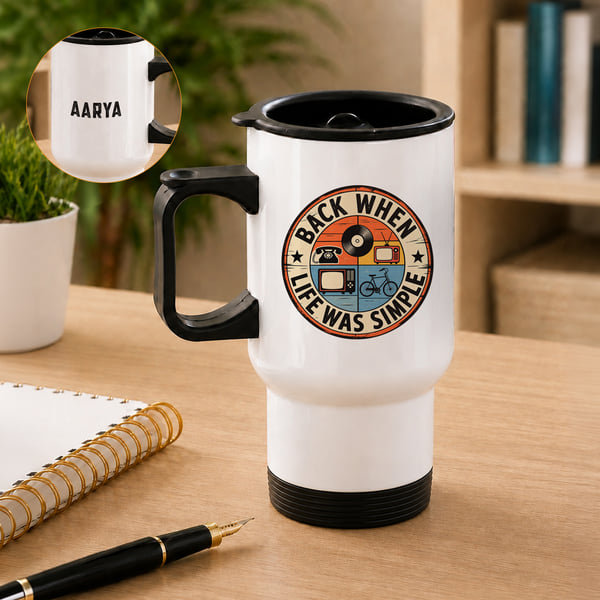 Personalized Life Was Simple Travel Mug