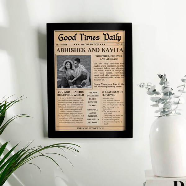 Personalized Love Bulletin Photo Frame