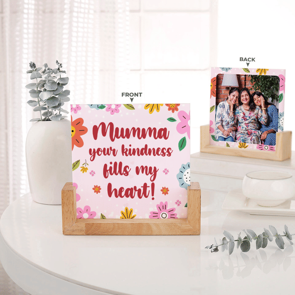 Personalized Love for Mom Double-Sided Frame