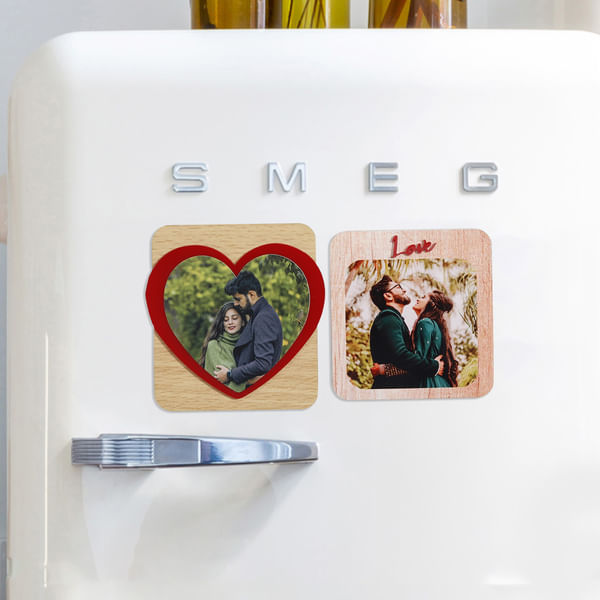 Personalized Love Fridge Magnets - Set Of 2