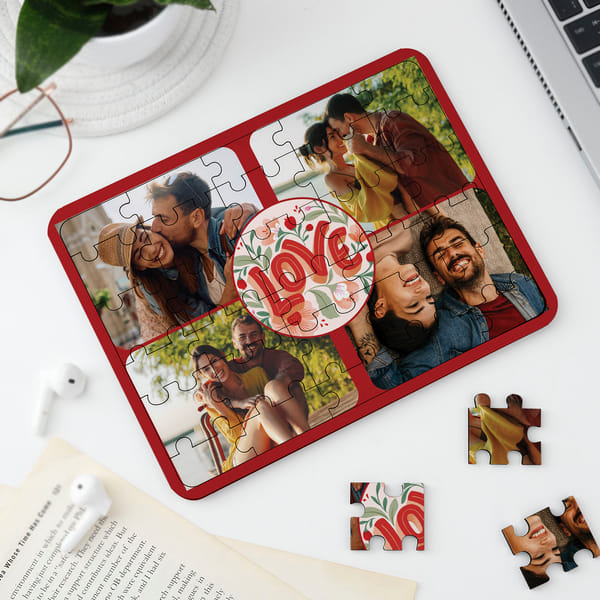 Personalized Love Photo Puzzle Best Valentine Gift