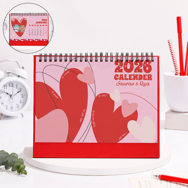 Personalized Love-Theme 2025 Calendar