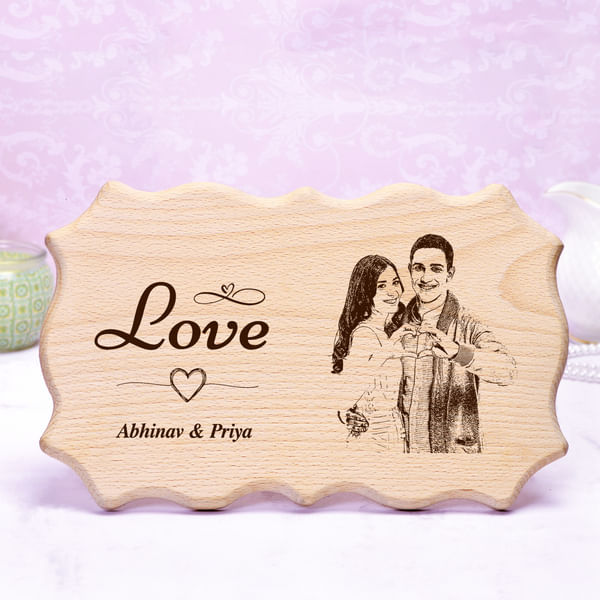 Personalized Love Wooden Photo Frame