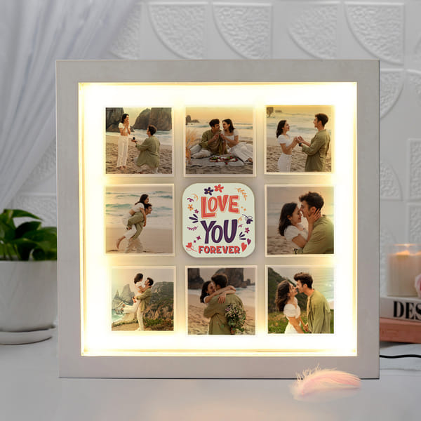 Personalized Love You Forever LED Photo Frame