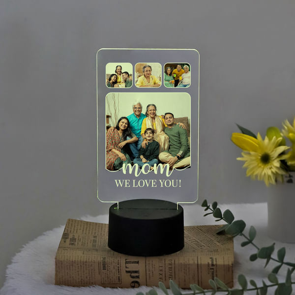 Personalized Love You Mom LED Lamp