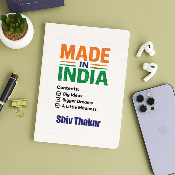 Personalized Made in India Notebook