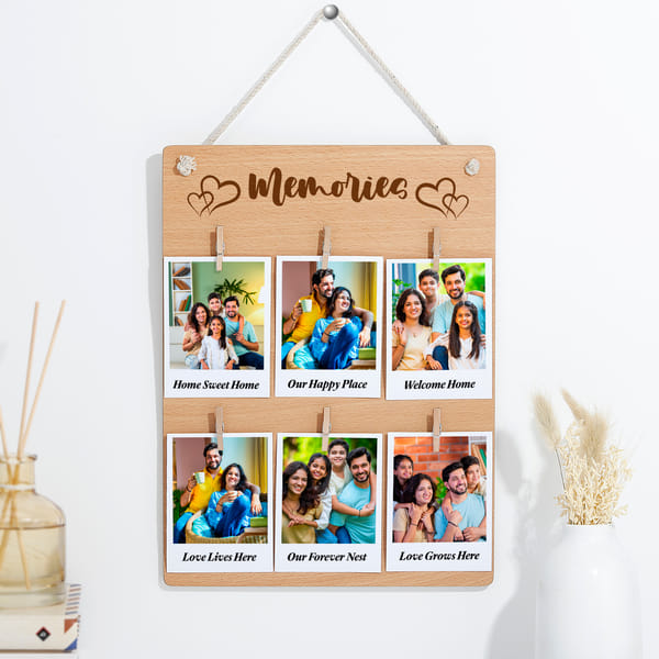 Personalized Memories Family Polaroid Board