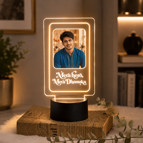Personalized Mera Hero Mera Dhamaka LED Lamp